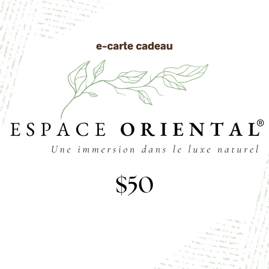 Carte cadeau Espace Oriental