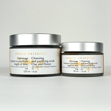 Bienfaits du Gommage Argile et Miel infusé à l'huile d'Argan Bio